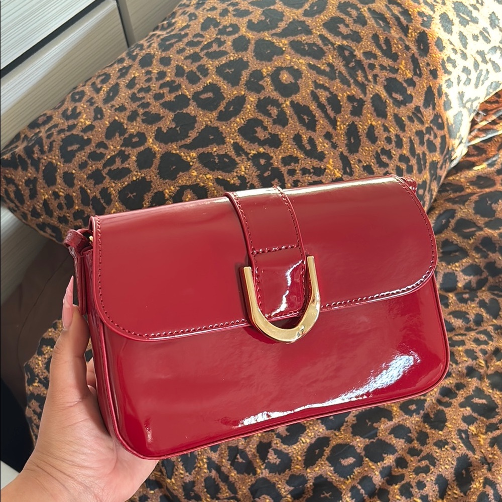 Red Patent Leather Bag